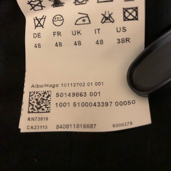 ❌NOT FOR SALE- ❌Authentic- Hugo Boss 2 Pc-Suit - Picture 7 of 9